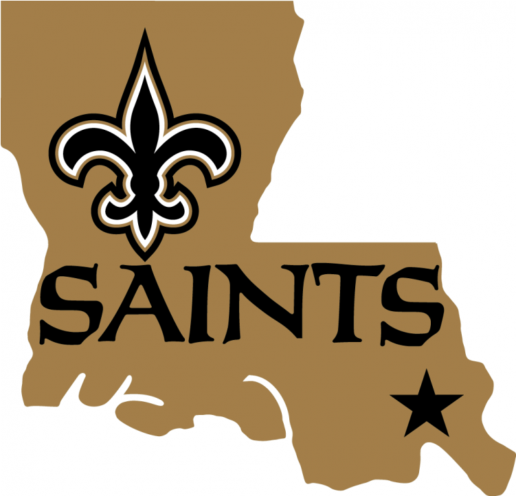 New Orleans Saints Iron On Stickers And Peel-off Decals - New Orleans Saints At Carolina Panthers (750x930), Png Download