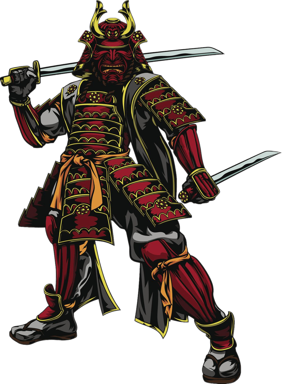 Download - Japanese Warriors (1200x1634), Png Download