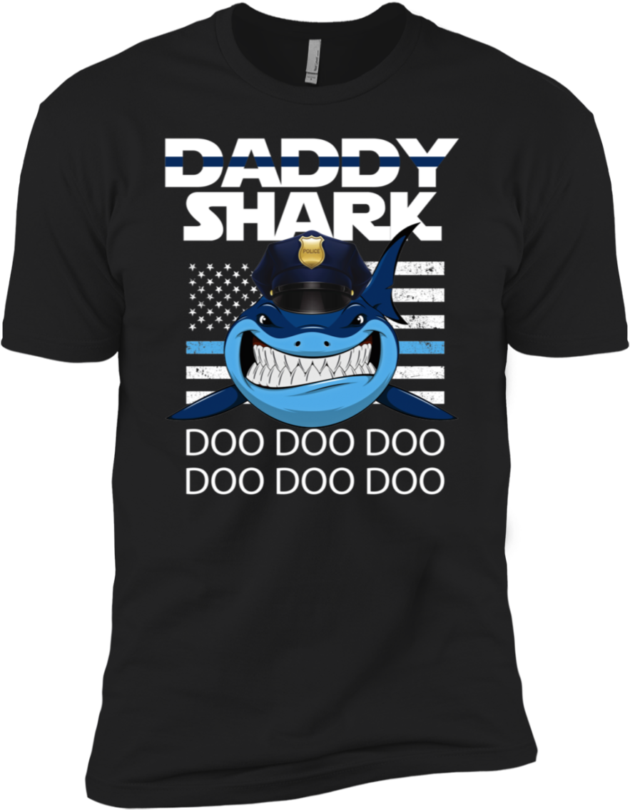 Police Blue Line Daddy Shark Do Do Do Premium T-shirt - Poor People's Campaign T Shirt (1155x1155), Png Download