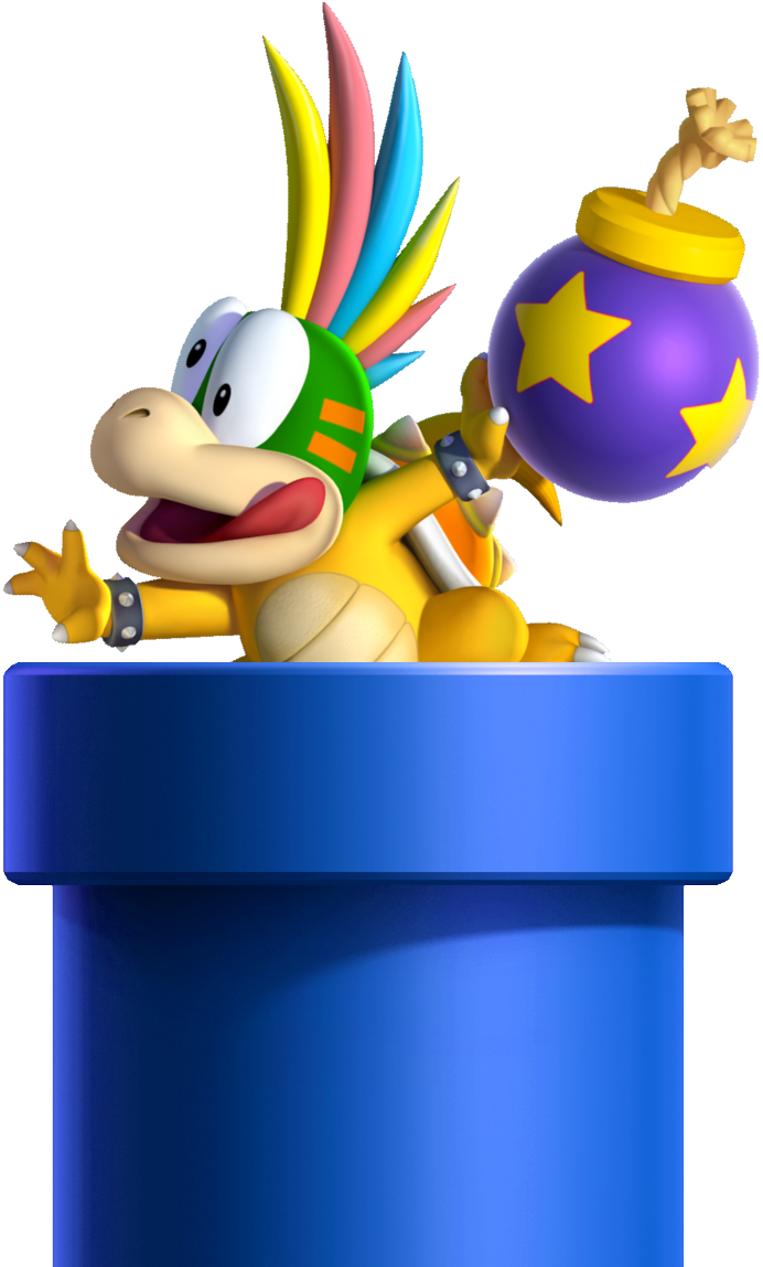 Lemmy Koopa Super Mario Bros - Lemmy Koopa Pipe (692x1148), Png Download