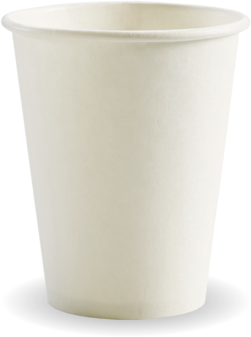 8oz Single Wall White Cup (600x600), Png Download