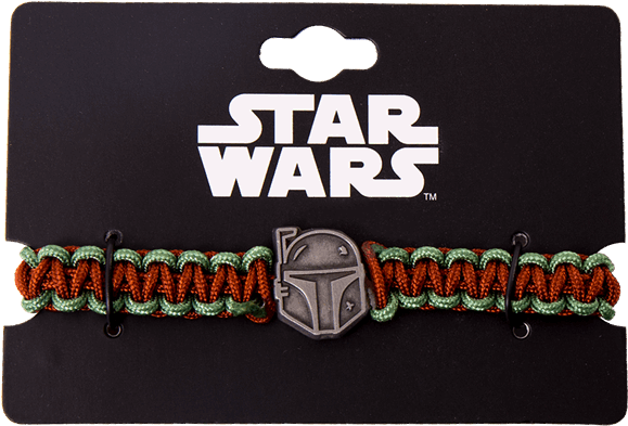 Boba Fett Cord Bracelet - Star Wars Enamel Pins (600x600), Png Download