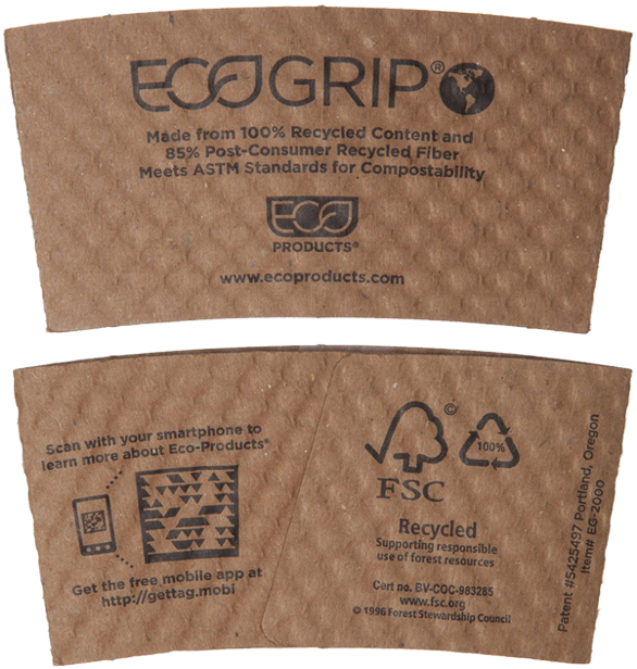 Hot Cup Sleeves - Fsc (600x900), Png Download
