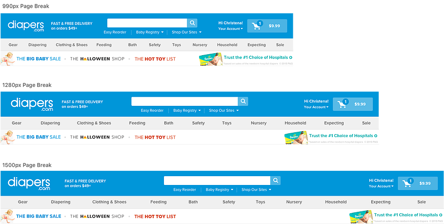 Diapers Ios App Product Detail Page - Web Page (910x459), Png Download
