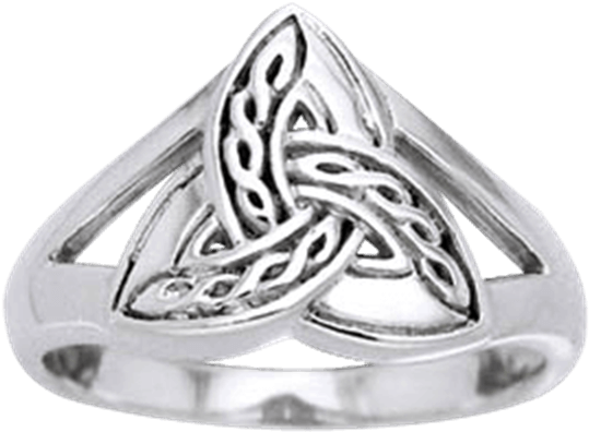 Triquetra Ring - Pre-engagement Ring (555x555), Png Download