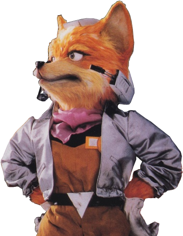 Sticker Starfox Fox Mccloud Snes Super Nintendo Pose - Art Star Fox ...