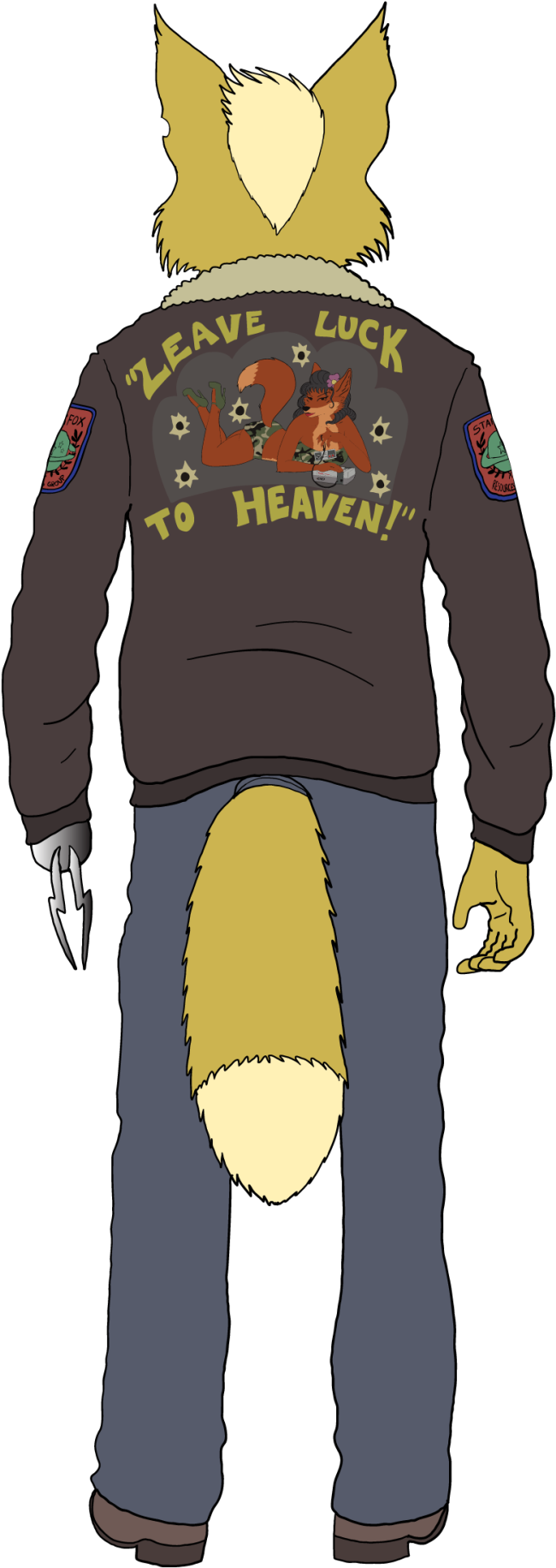 James Mccloud Reference Art, “a Fox In Space” - Cartoon (1003x1920), Png Download