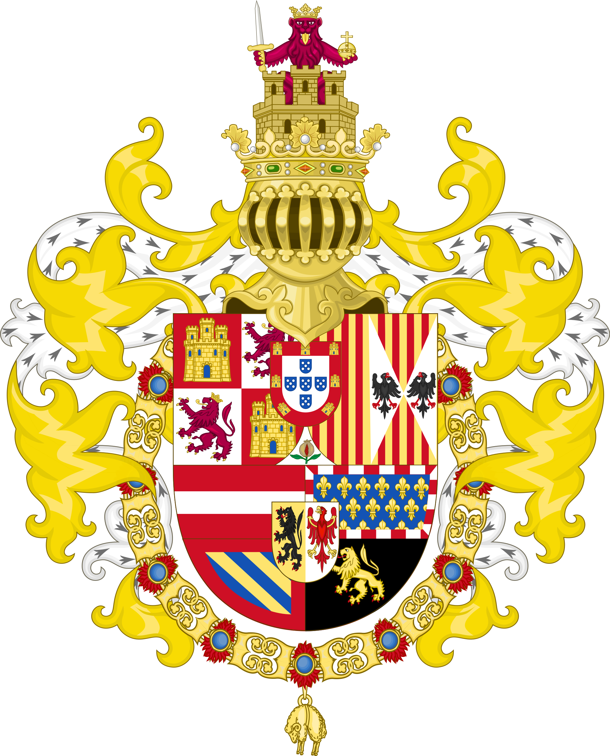 2000 X 2479 2 - Philip Ii Of Spain Symbol (2000x2479), Png Download