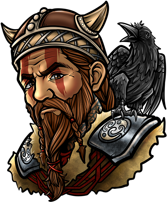 Bleed Area May Not Be Visible - Viking Loki Art (583x700), Png Download
