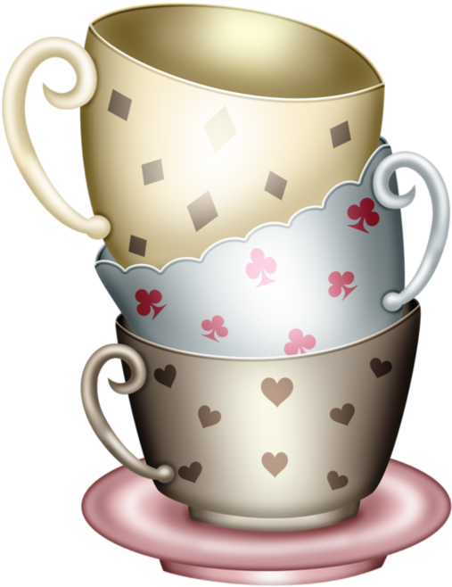 Alice Png, Food Clipart - Tea Cup Party Png (600x750), Png Download