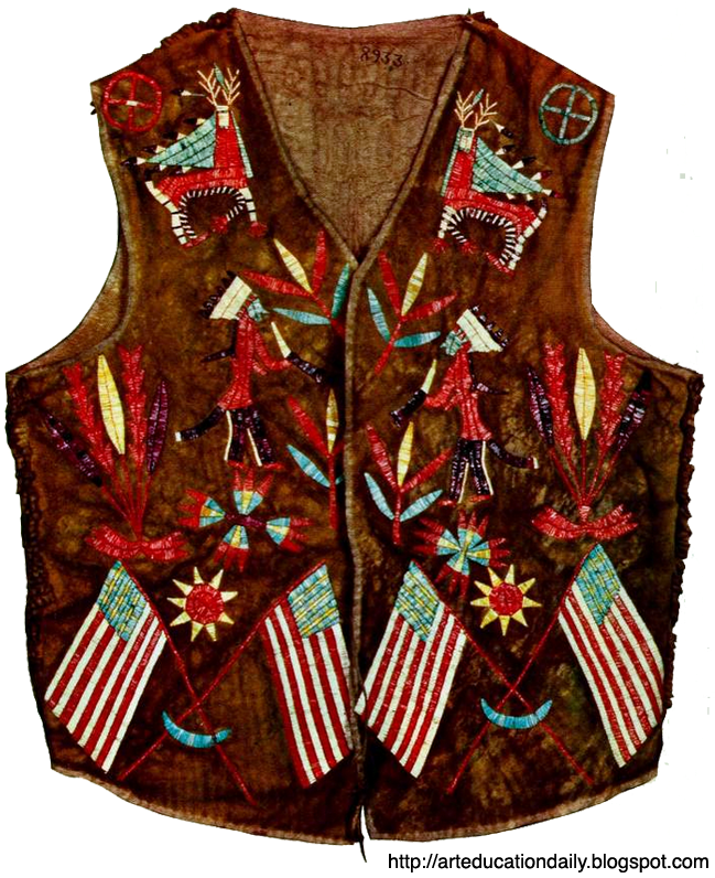 Porcupine Quill Artifacts - Sweater Vest (658x800), Png Download