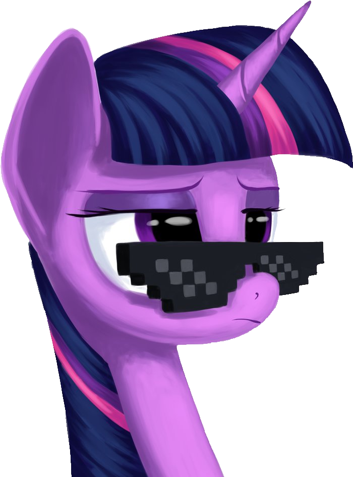 Deal With It - Twilight Sparkle Thug Life (840x952), Png Download