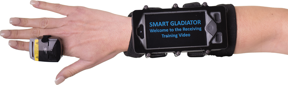Smart Gladiator User Training Through Wearable - Smartphone (1217x360), Png Download