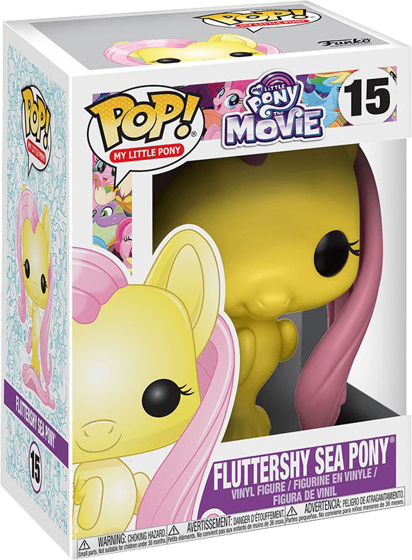 Funko Pop My Little Pony The Movie Fluttershy Sea Pony - Fluttershy My Little Pony Funko (578x785), Png Download