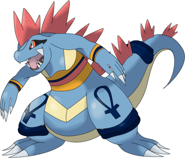 Rubbene - Mega Feraligatr (600x515), Png Download