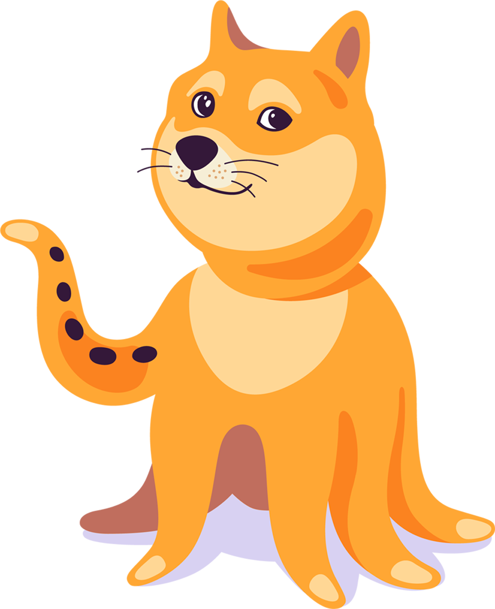 Wow@doge - Codes - Cartoon (971x1195), Png Download