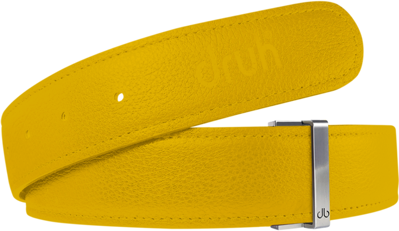 Yellow Full Grain Textured Leather Belt - Belt (800x600), Png Download