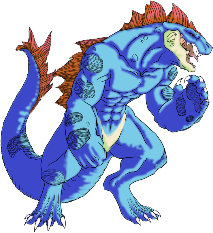 Feraligatr By Chicken-stalker - Krookodile Feraligatr (900x816), Png Download
