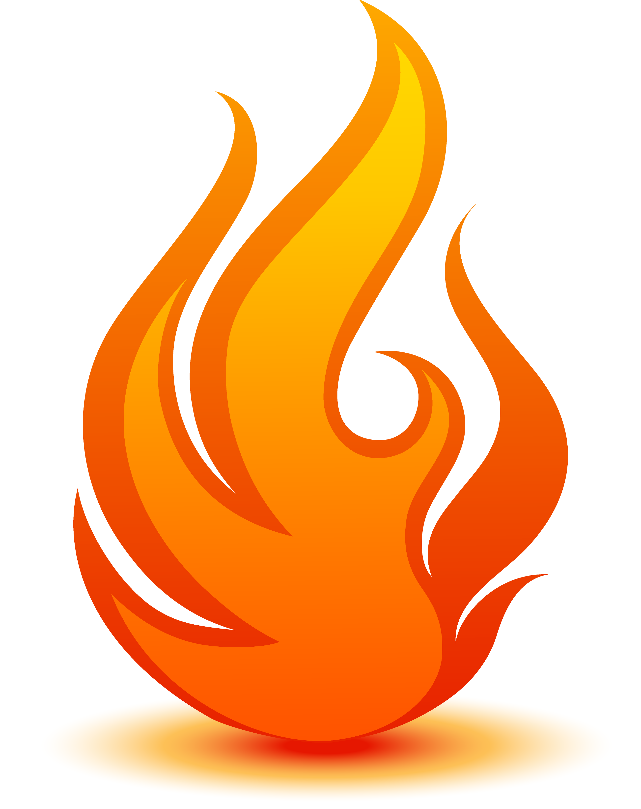 Flame Logo Fire - Logo Computer Fire (2587x3264), Png Download