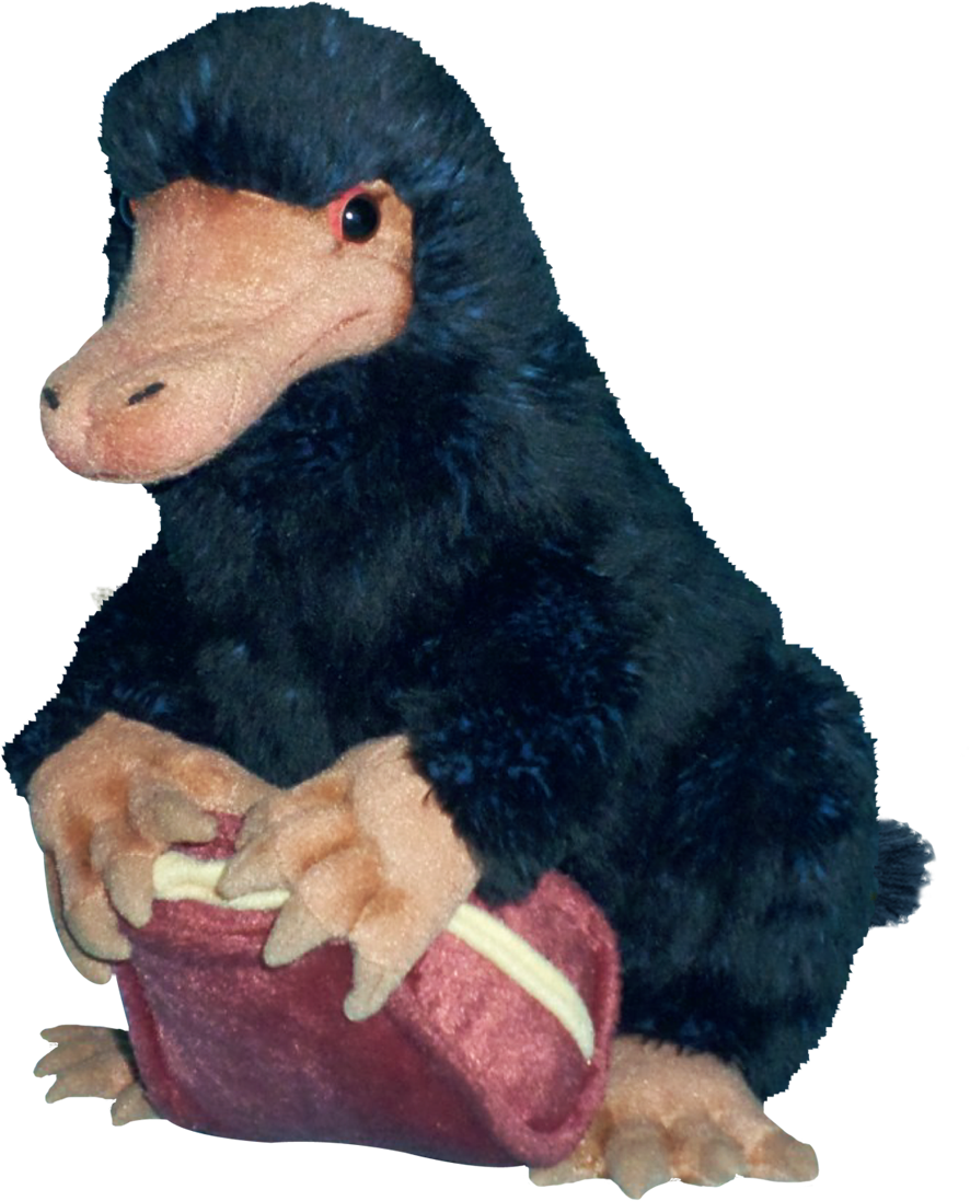 La Gazette Du Sorcier - Harry Potter Niffleur Peluche (1389x1441), Png Download