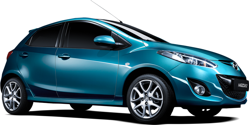 Source - Www - Mazda - Co - Uk - Report - Blue Car - Мазда 2 (960x540), Png Download