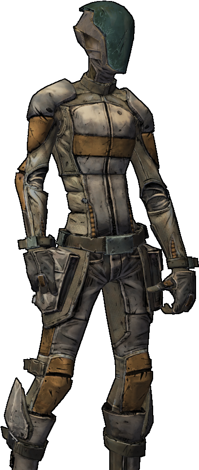 Performing Inhuman Experiments On Anyone Unlucky Enough - Borderlands 2 Bandit Blood And Rust Skin (449x977), Png Download