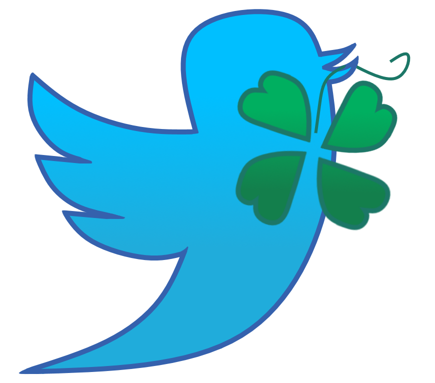 It's Basicly The Twitter Bird Holding The 4chan Clover - Emblem (1200x900), Png Download