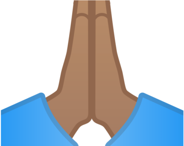 Hand Emoji Clipart Pray - Illustration (640x480), Png Download