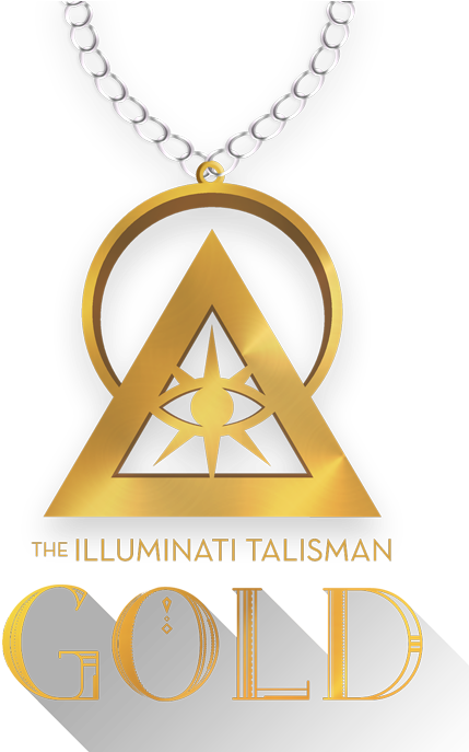 Illuminati Talisman Gold (470x686), Png Download