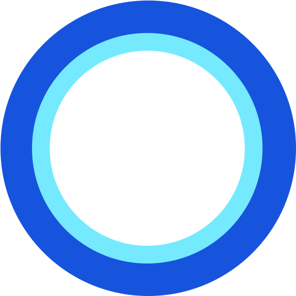 A Sneak Peek At Cortana Running On Windows 10 [video] - Black Circle (640x640), Png Download