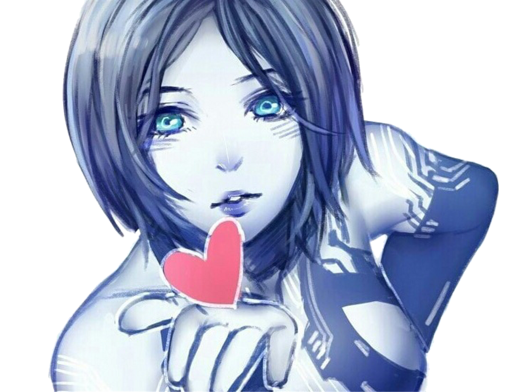 Cortana Sticker - Anime (1024x778), Png Download