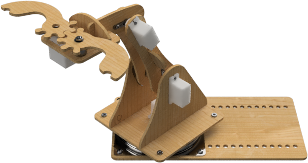Muselab Robotic Arm - Plywood (1113x575), Png Download