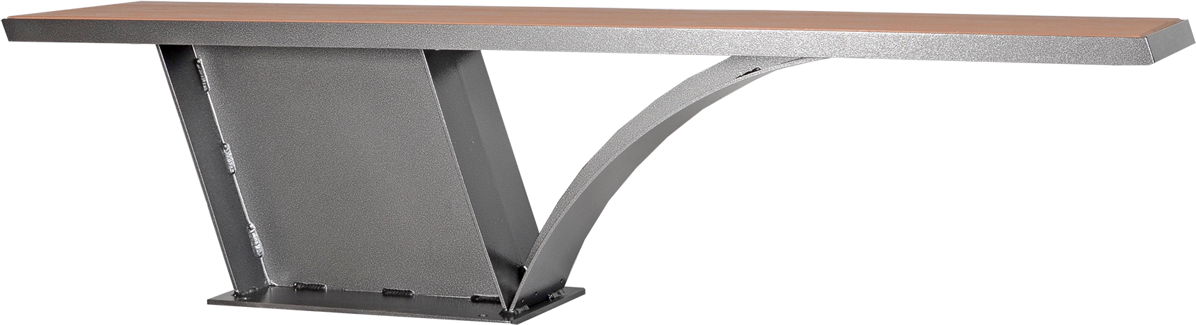 City Scape Straight Park Bench - Coffee Table (1900x797), Png Download