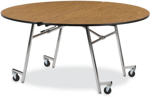 Mobile Round Table - Folding Table (575x575), Png Download