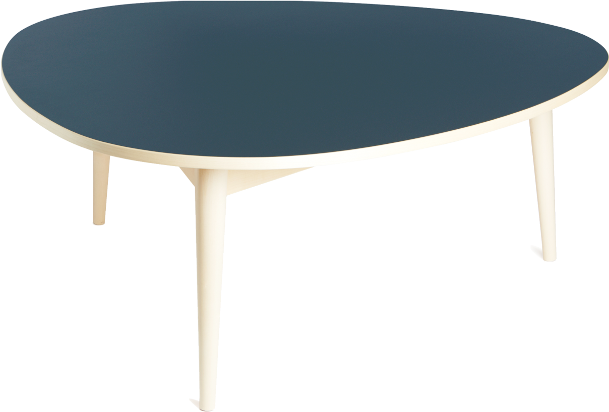 Three-round Table, Low Model 1949/1950 Smoky Blue - Coffee Table (1300x881), Png Download