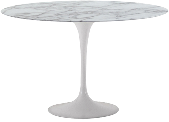 Round Dining Tables For 8 Photo - Tulip Side Table White (922x1024), Png Download