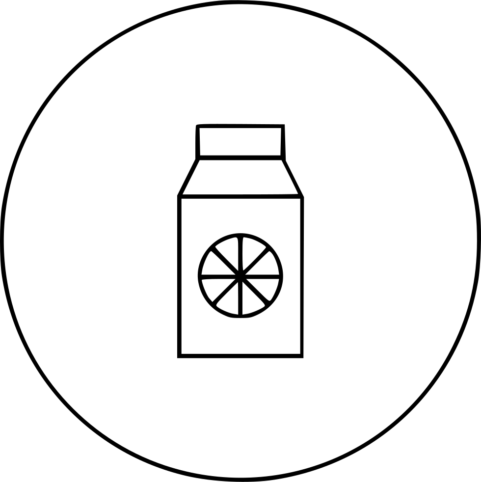 Juice Orange Box Comments - Circle (980x982), Png Download