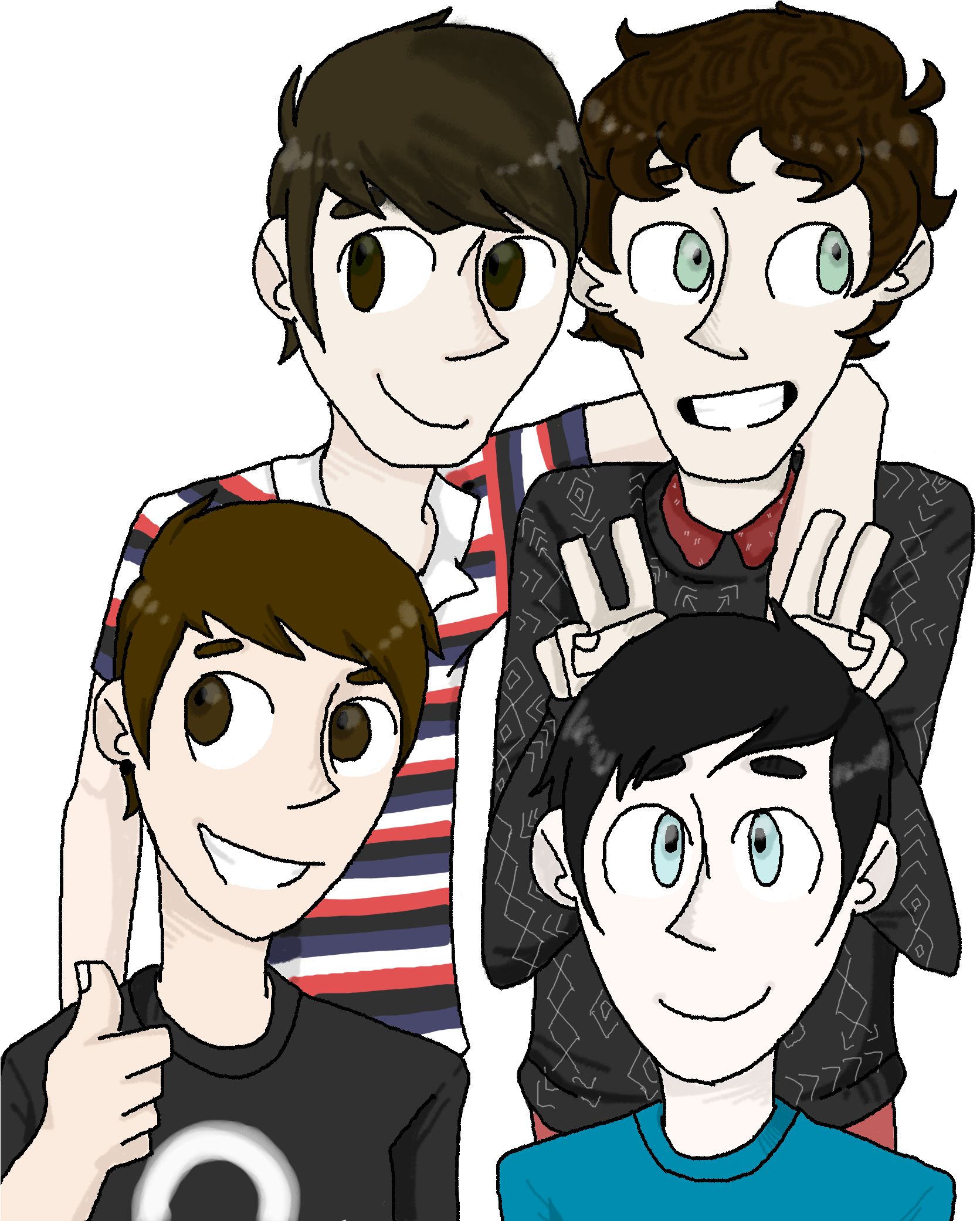 How To Draw Minecraft Logo Creeper - Fantastic Foursome Transparent (2083x2081), Png Download