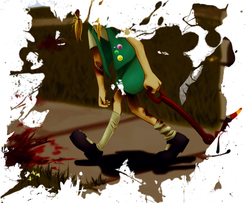 Zombie Girl 4 - Illustration (820x820), Png Download