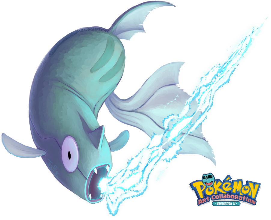 223 Remoraid Ice Beam And Fire Blast In The Art Hq - Pokemon (902x733), Png Download