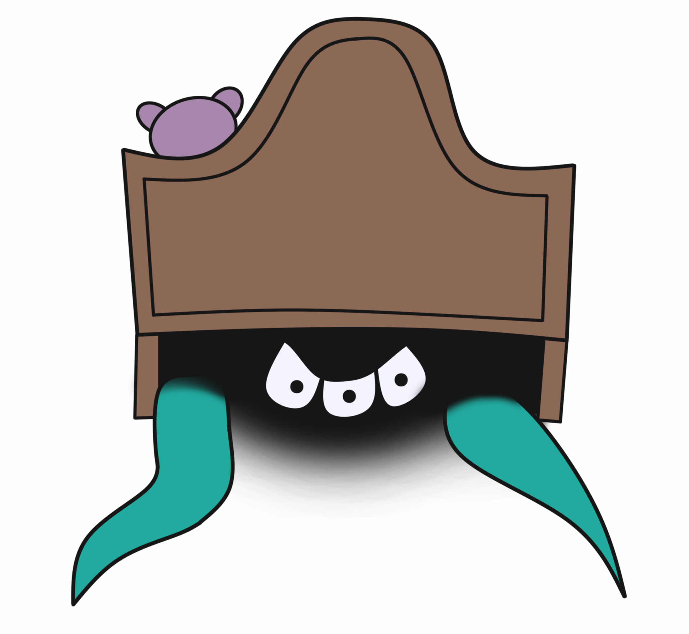 Monsterunderthebed - Cartoon (2220x2042), Png Download