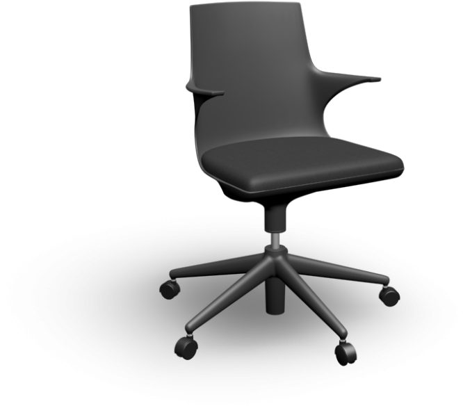 Spoon Office Chair By Kartell - Office Chair (1000x1000), Png Download