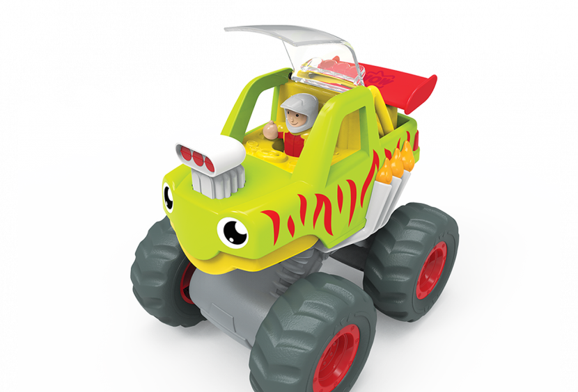 Mack Monster Truck By Wow Toys (830x564), Png Download