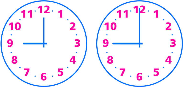 Xod Clock Longer Handles 01 51604c5 - Circle (800x400), Png Download