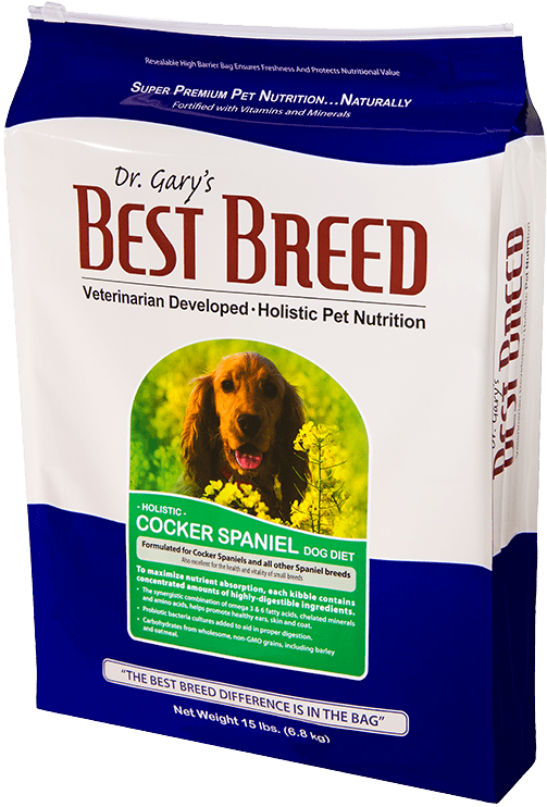 Cocker Spaniel Dog Diet - Dr Gary's Best Breed Holistic All Breed Dry Dog Food (503x742), Png Download