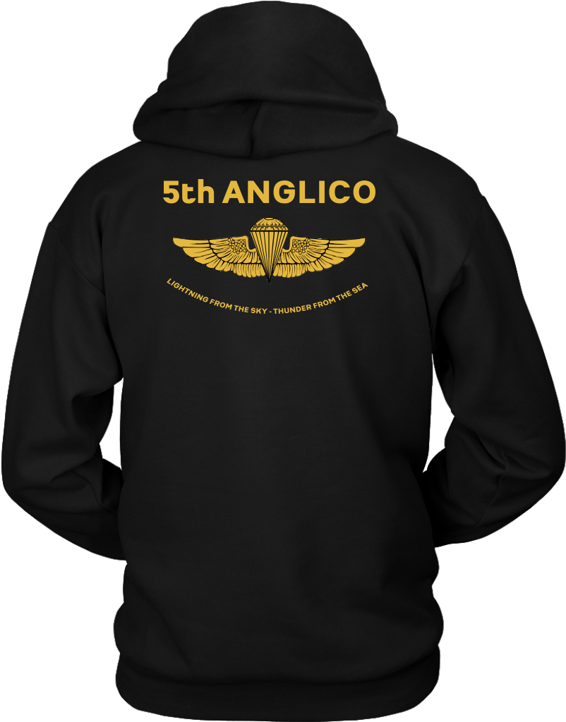 5th Anglico Gold Wings Hoodie - Pitbull Dog Mom Shirt (1024x1024), Png Download