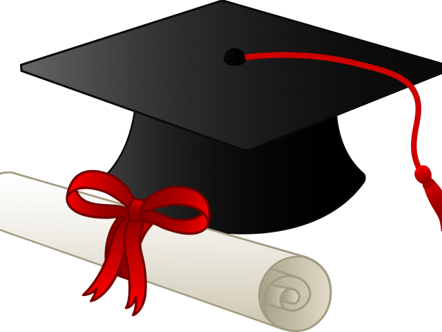 England Clipart Graduation - Diploma Clipart (640x480), Png Download