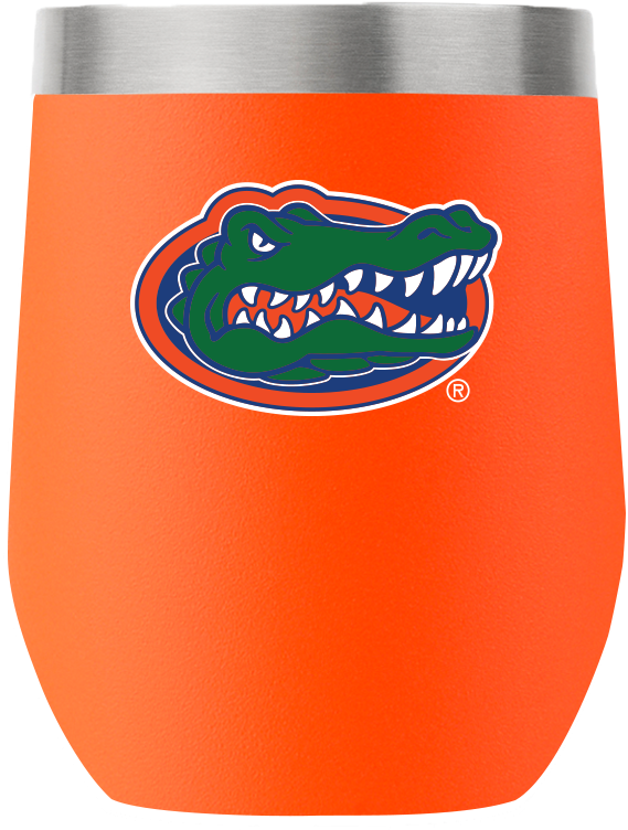 Florida 12 Oz Stemless Orange Tumbler - Florida Gators (1593x1593), Png Download