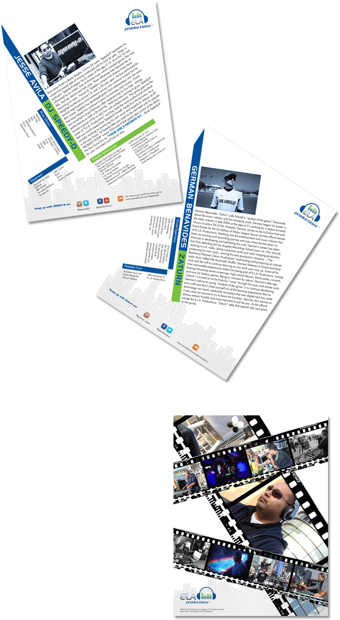Logo And Bio Sheets Design For Ela Productionz, A Company - Graphic Design (720x1320), Png Download