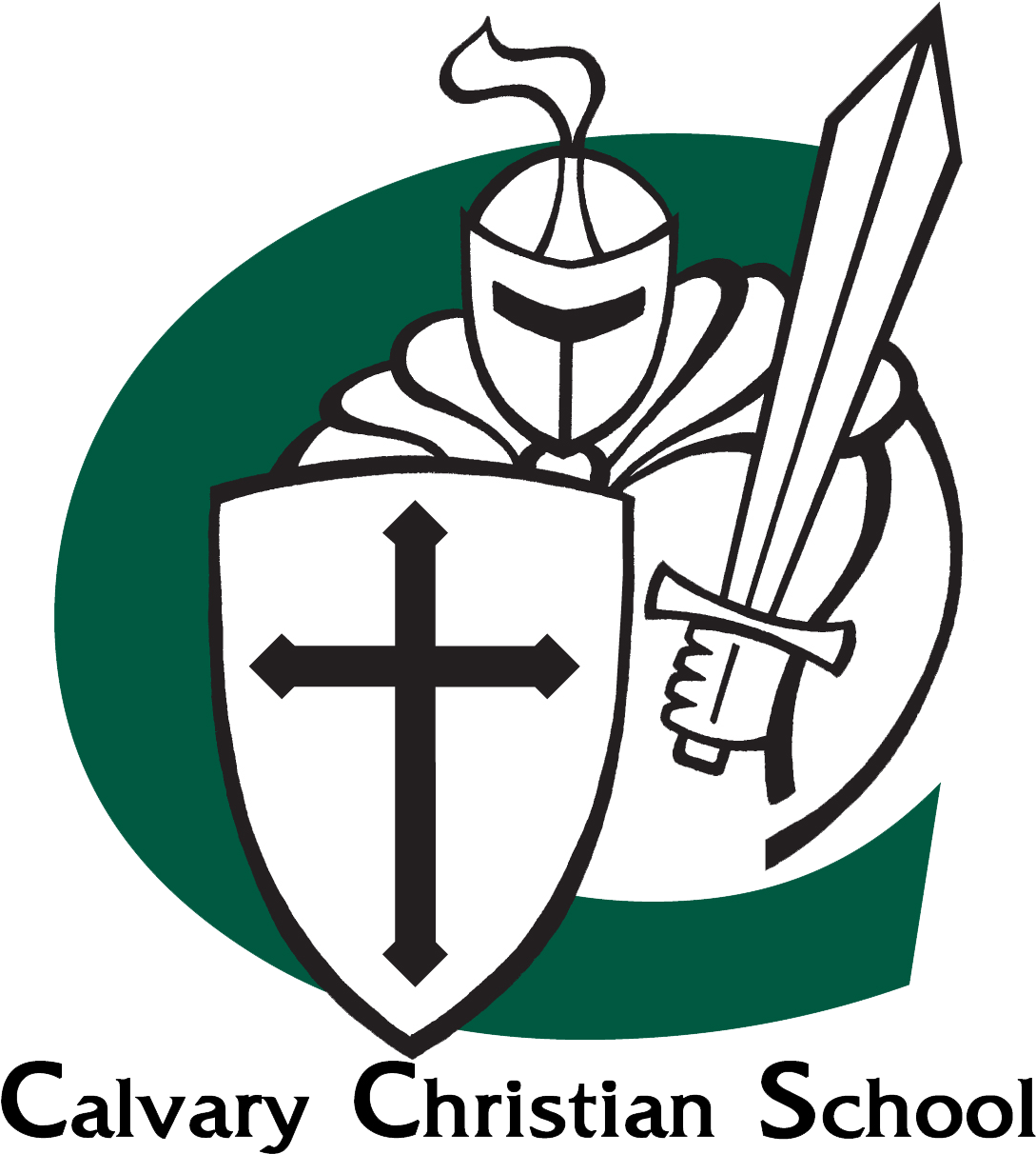 Calvary Color C W Ccs - Calvary Christian School Logo (1152x1221), Png Download